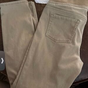 Girls khaki jegging pants